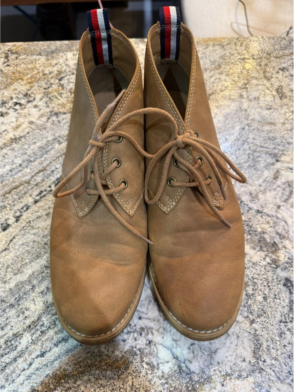 Tommy Hilfiger Benay Chukka Faux Leather Ankle Boots Size 8.5 M